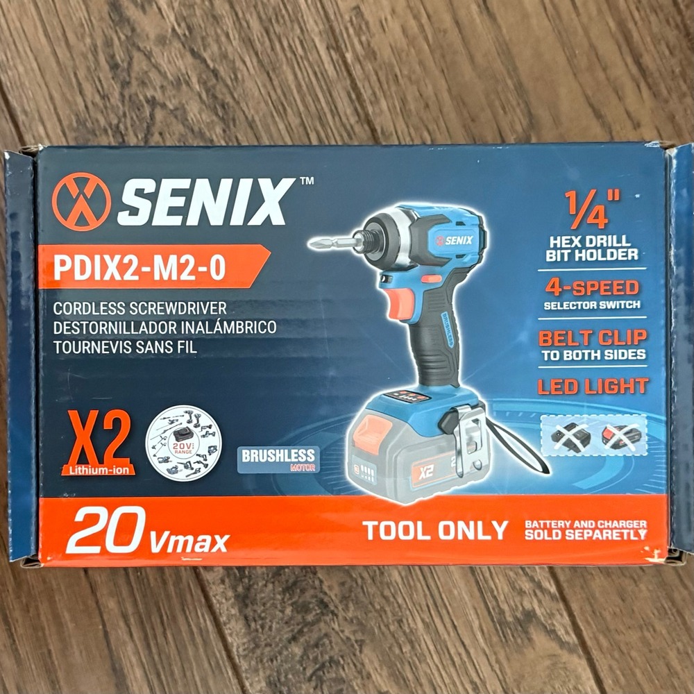Senix Cordless Screwdriver New PDIX2-M2-0 20V Max Brushless Tool Only